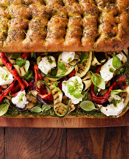 Jamie Oliver’s veg-stuffed rosemary focaccia
