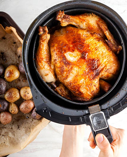 Poulet roti entier Air Fryer