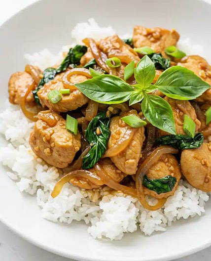 Recette poulet au basilic thai
