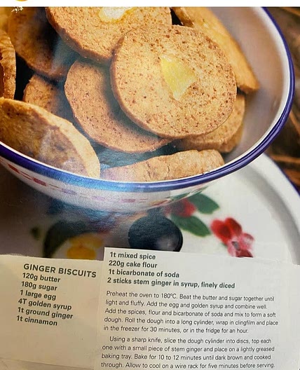 Stem Ginger Biscuits