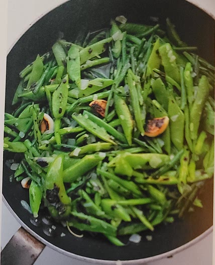 Slow Cooked Charred Green Beans