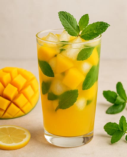 Mango-Minze Limonade