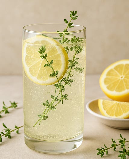 Zitronen-Thymian Sprudel