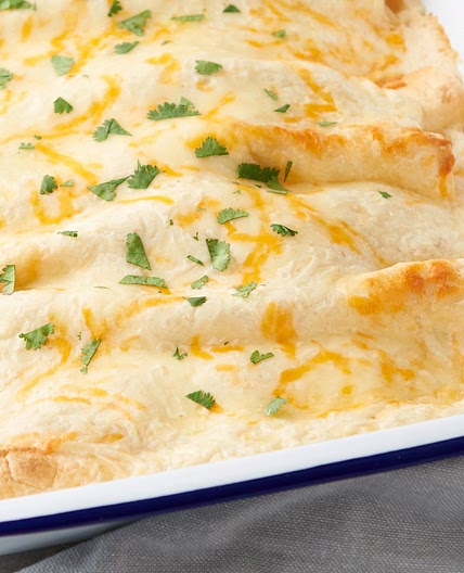 Creamy Chicken Enchiladas