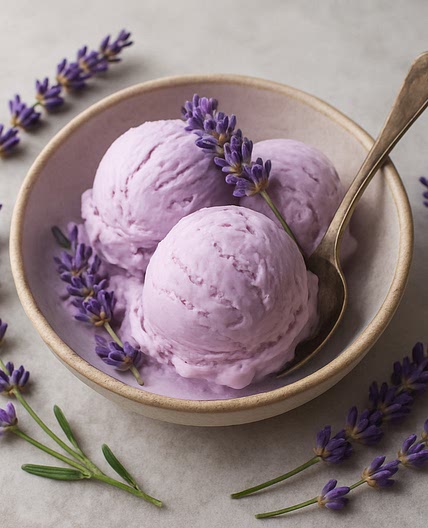 Lavendel Vanille-Eis