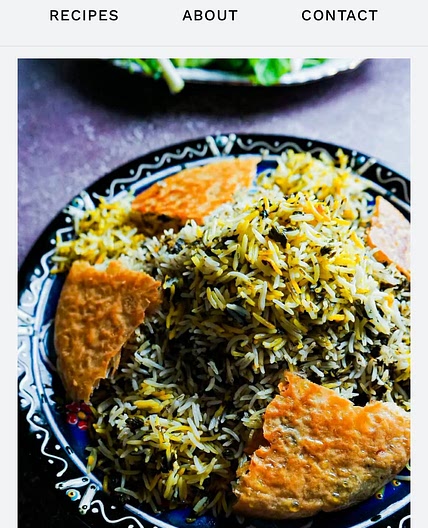 SABZI POLO // PERSIAN FRESH HERB AND GARLIC RICE