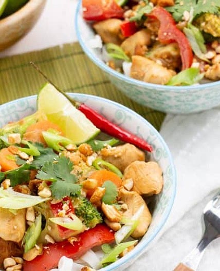 Satay Chicken Noodles