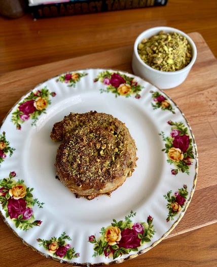 Pistachio Baklava Rice Paper Spiral