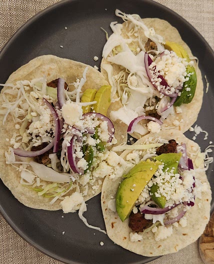 Chicken chimichurri tacos