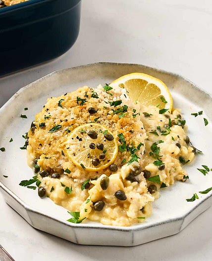 This Dump-and-Bake Chicken Piccata Casserole Is Ready in Under an Hour