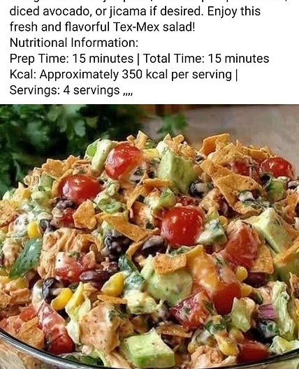 Tex-Mex Chopped Chicken Salad