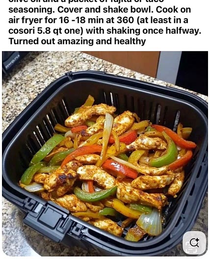 Chicken fajitas 
