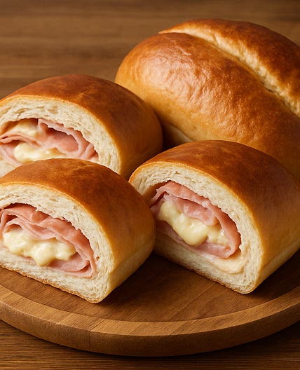 Pan Relleno de Jamón y Queso