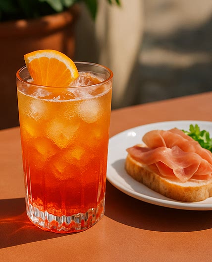 Italian Sunrise (Bitter-Aperitif & Ginger Ale)