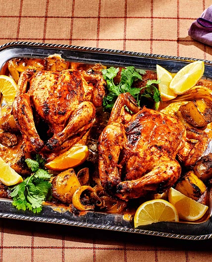 Fiery game Hens with Scallions (kadipatte Chi Murghi)