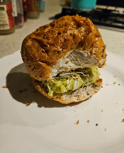 Avocado and Egg Salad Sandwich