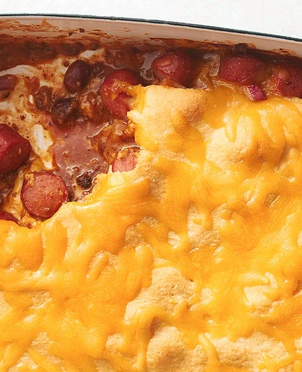 Chili Cheese Dog Casserole
