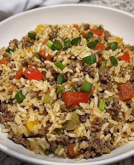 Dirty Rice with Ground Beef