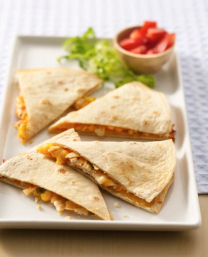 Chicken and Corn Quesadillas