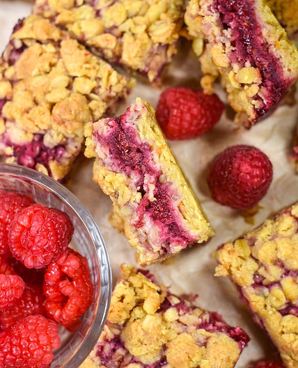 Raspberry Crumble Bars