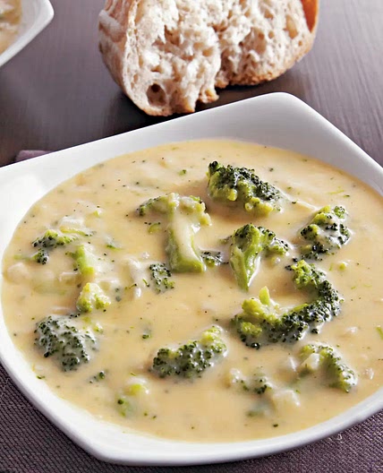 Slow-Cooker Three Cheese Broccoli Soup