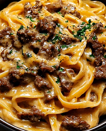 Beef and Fettucini Pasta