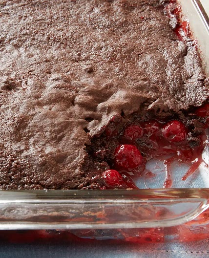 3-Ingredient Chocolate Cherry Dump Cake