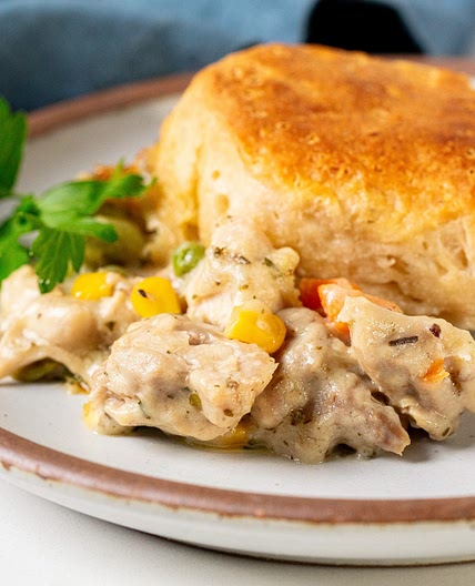 Slow-Cooker Creamy Chicken Pot Pie