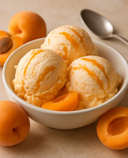 Eiscreme Aprikose