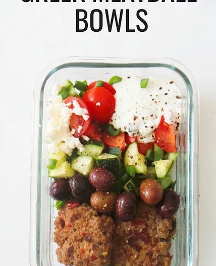 Greek Meatball Bowls | Low Carb Meal Prep Recipe