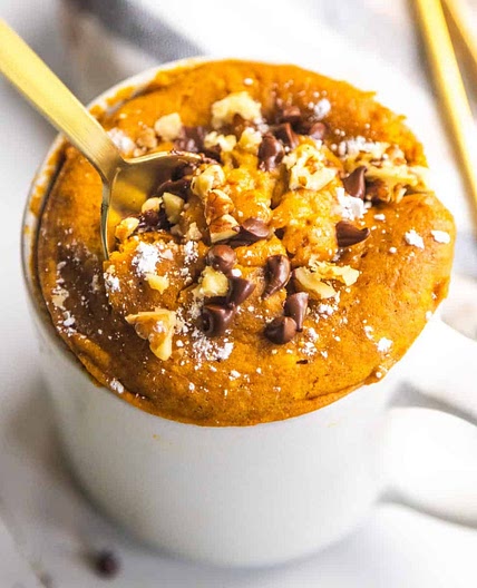 Vegan Pumpkin Mug Cake