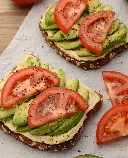 Hummus and Avocado Toast