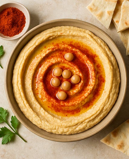 Classic Hummus with Roasted Paprika