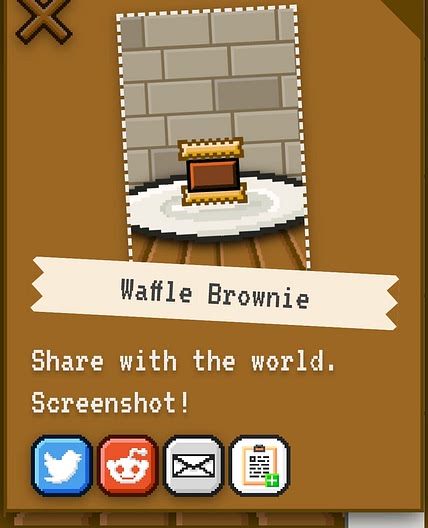 Brownie waffle