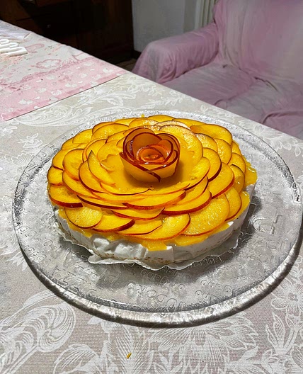 Cheesecake alla pesche (senza cheese)🍑