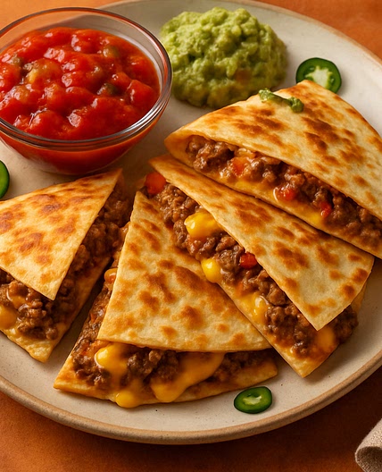 Armstrong Tex Mex Cheesy Beef Quesadillas