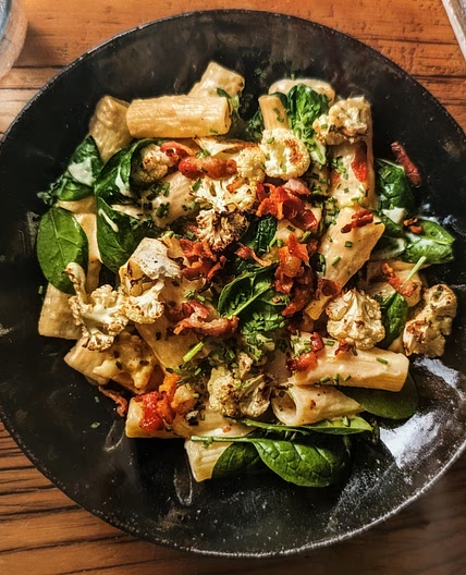 Cheddar Cauliflower Rigatoni