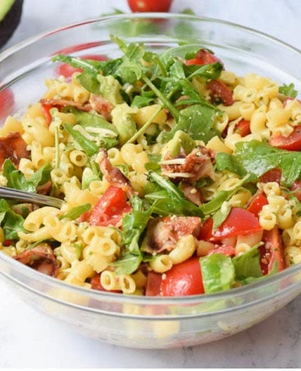 Gazpacho Meatball Pasta Salad