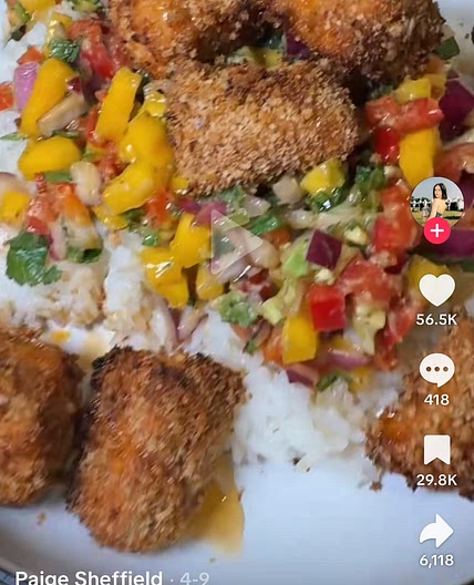 Salmon Bites and Salsa
