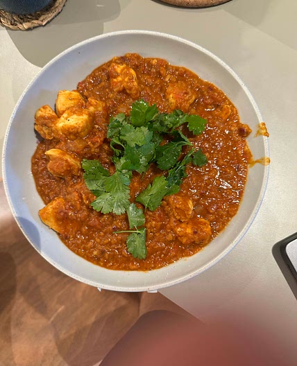 Madras Chicken and Red Lentil Bowl