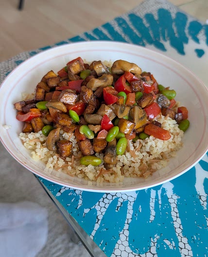 Thai Red Curry mit knusprigen Tofu