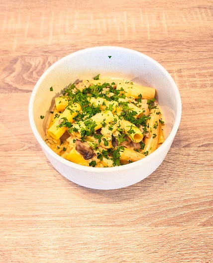 Rigatoni en sauce crémeuse au bleu