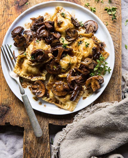 Truffle Ravioli with Wild Mushrooms