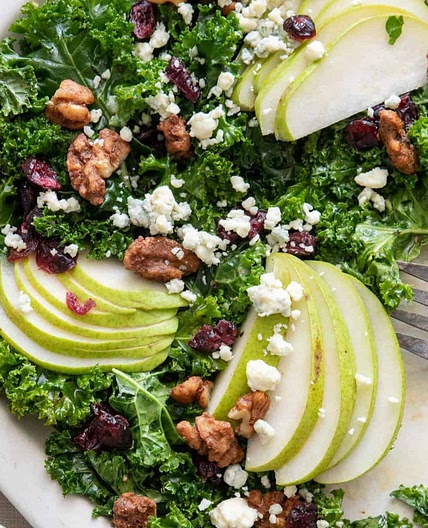 Pear Salad with Candied Walnuts