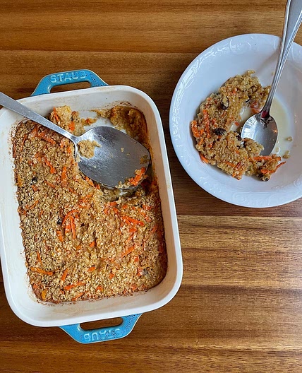 Carrot Cake Baked Oats