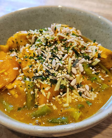 Golden Chicken Freekeh Curry