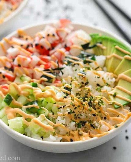 Salmon Sushi Bowls