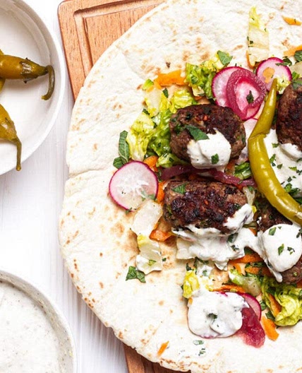 Vegetarian Kofte Wraps