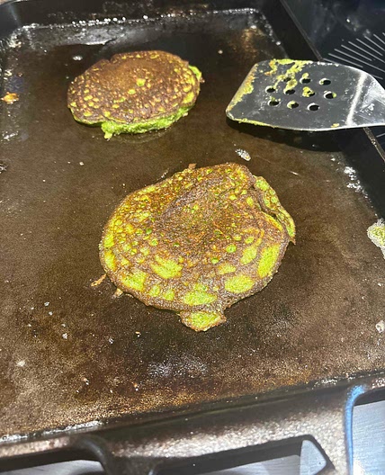 Hulk pancakes