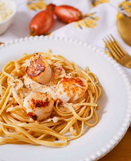 Recette Pâtes aux noix de saint Jacques